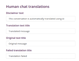 LLM translations for Human chat conversations